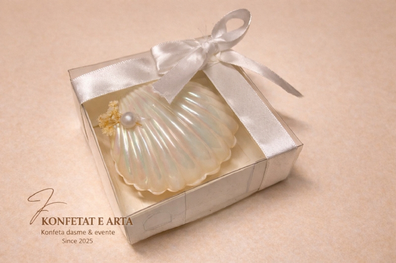 Dhurate  Elegante per Evente nga KONFETAT E ARTA, Guacke Deti me 5 Bajame te Karamelizuara, ku te porosis konfeta martese Tirane, blej dhurate me personalizim online, cmimi konfeta luksoze per dasme, Dhurate per ditlindje per femijet